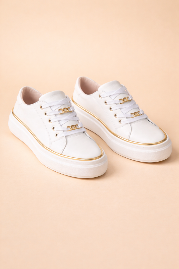 Marcelina | Women’s Stylish Lace-Up Low-Top Sneakers with All-Day Comfort