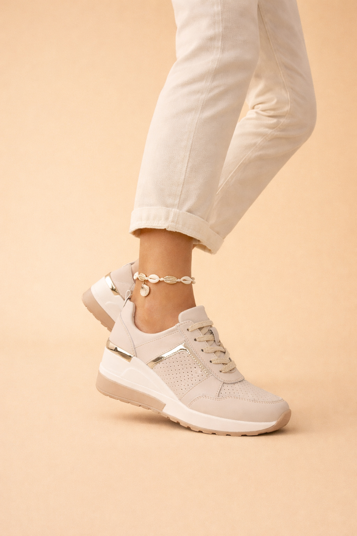 Olga | Women’s Stylish Wedge Sneakers with Breathable All-Day Comfort