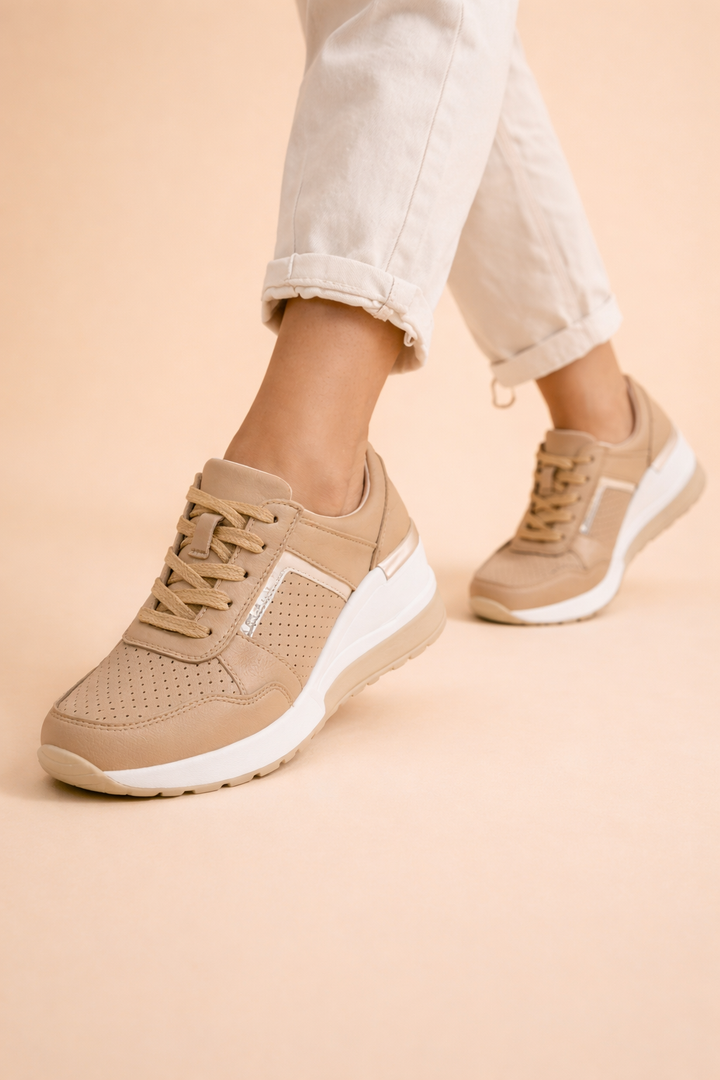 Olga | Women’s Stylish Wedge Sneakers with Breathable All-Day Comfort