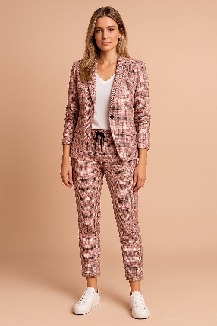 Women's Suit for Casual Elegance Comfortable Fabric Blend Pant Suit