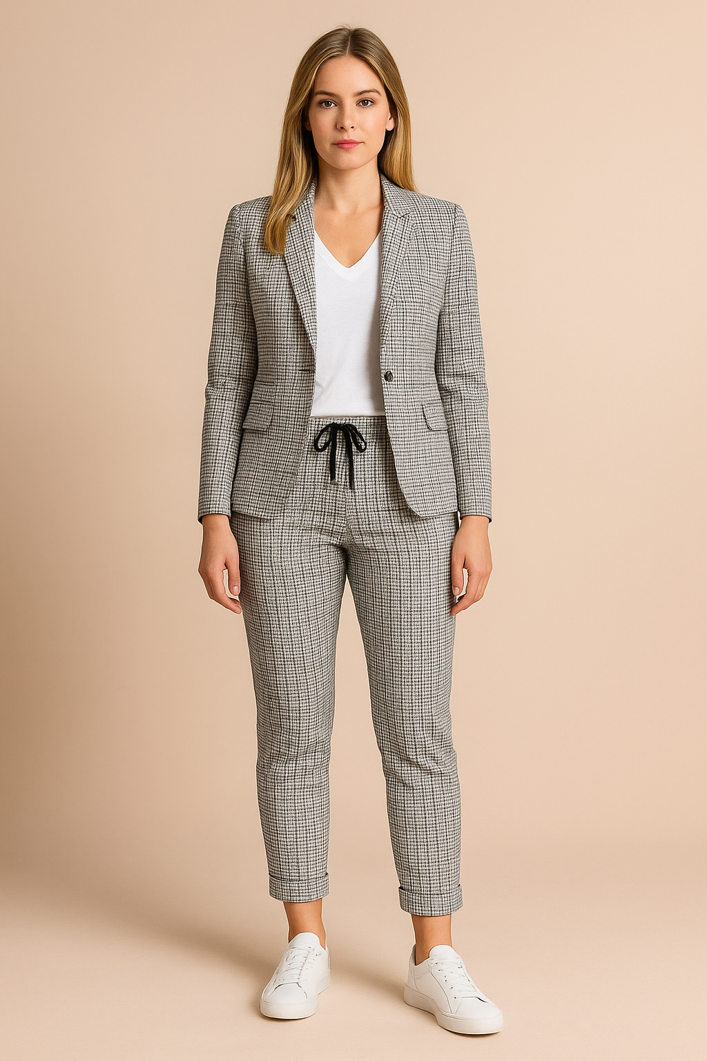 Women's Suit for Casual Elegance Comfortable Fabric Blend Pant Suit