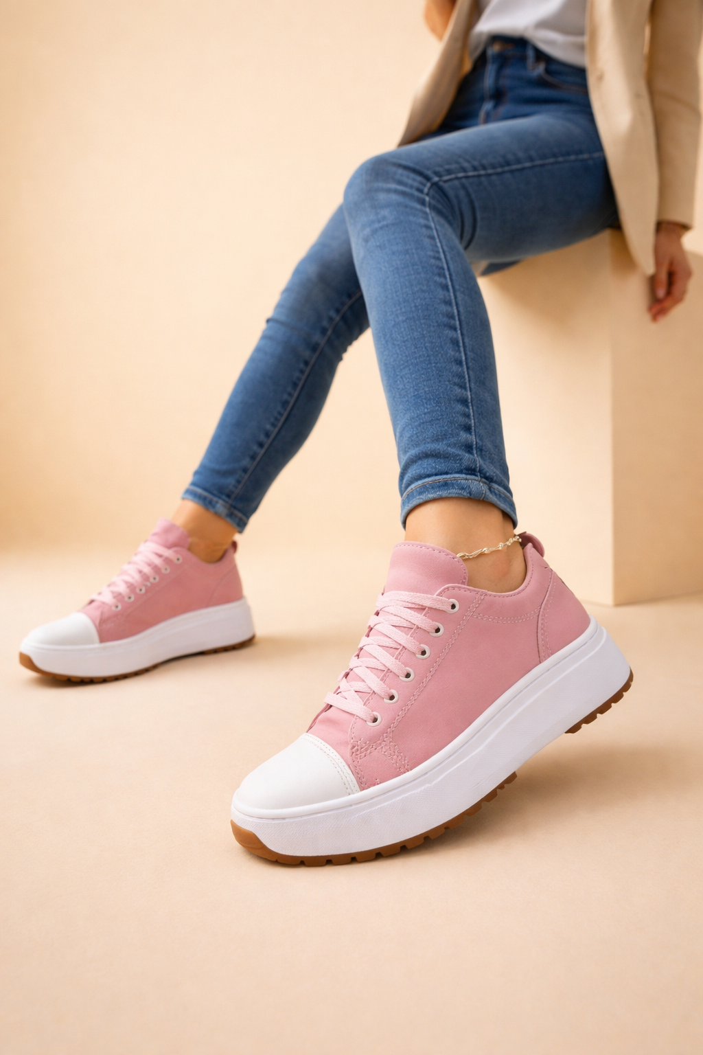 Laura | Women’s Trendy High-Top Sneakers with All-Day Comfort