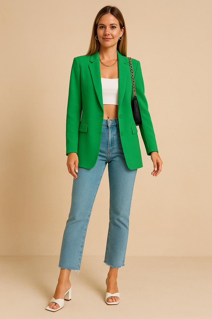 Women's Versatile Blazer Lightweight Fabric for Everyday Wear