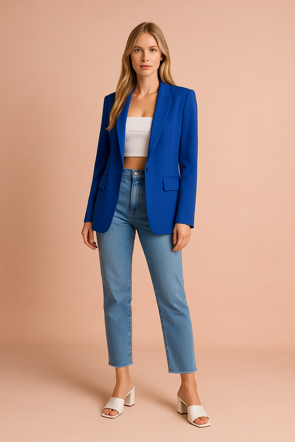 Women's Versatile Blazer Lightweight Fabric for Everyday Wear