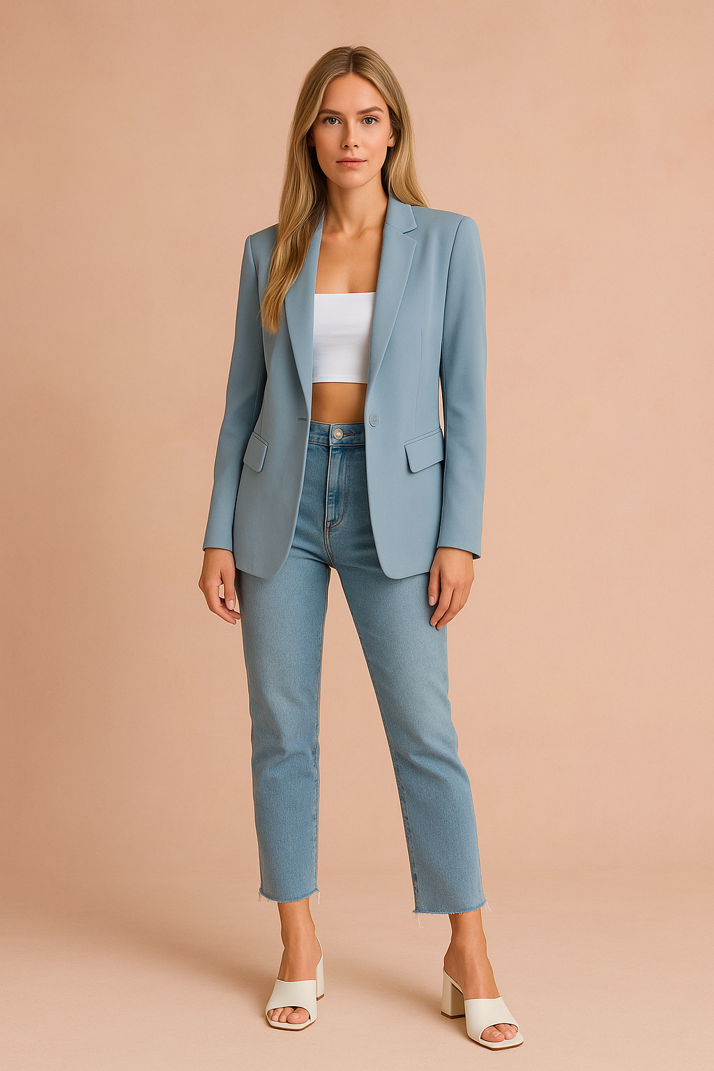 Women's Versatile Blazer Lightweight Fabric for Everyday Wear