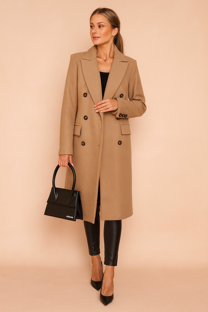 Jane | Tailored Double-Breasted Longline Blazer Jacket