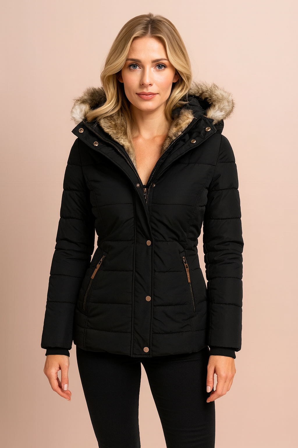 Lauren | Fitted Hooded Puffer Jacket with a Polished Winter Silhouette