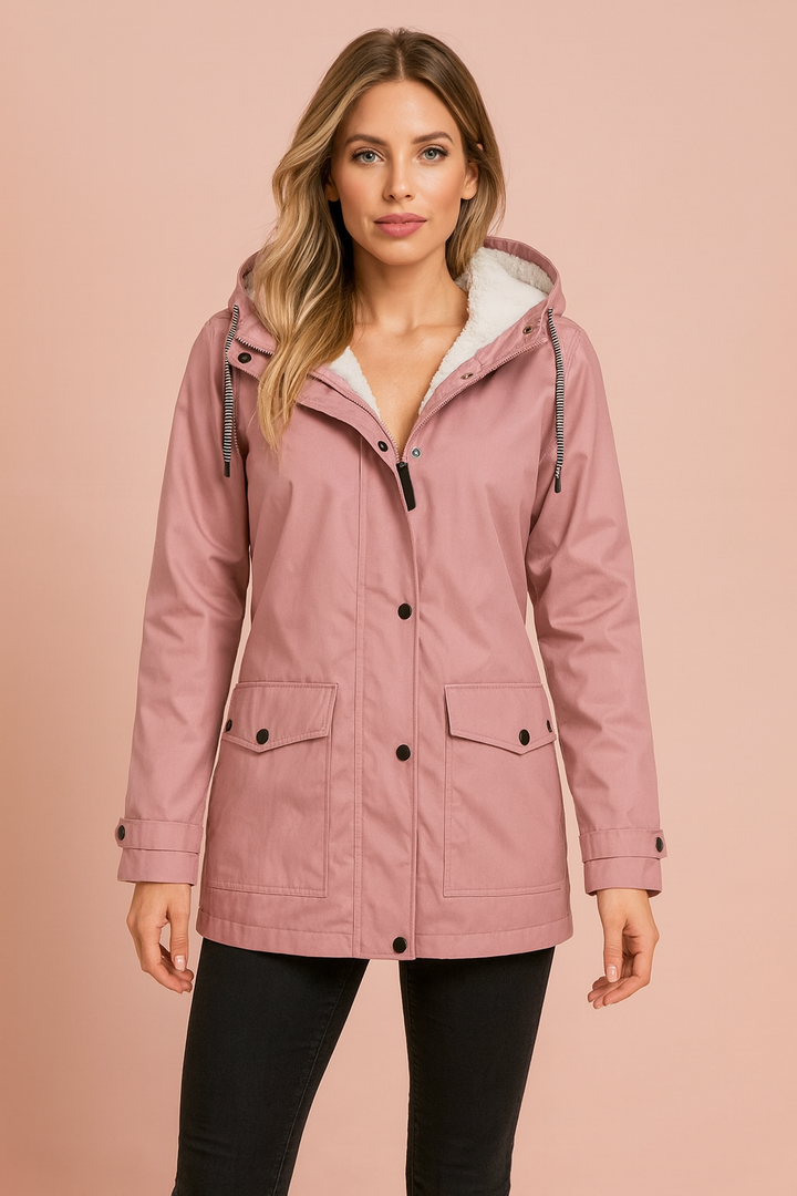 Brooke | Hooded Mid-Length Women’s Utility Jacket