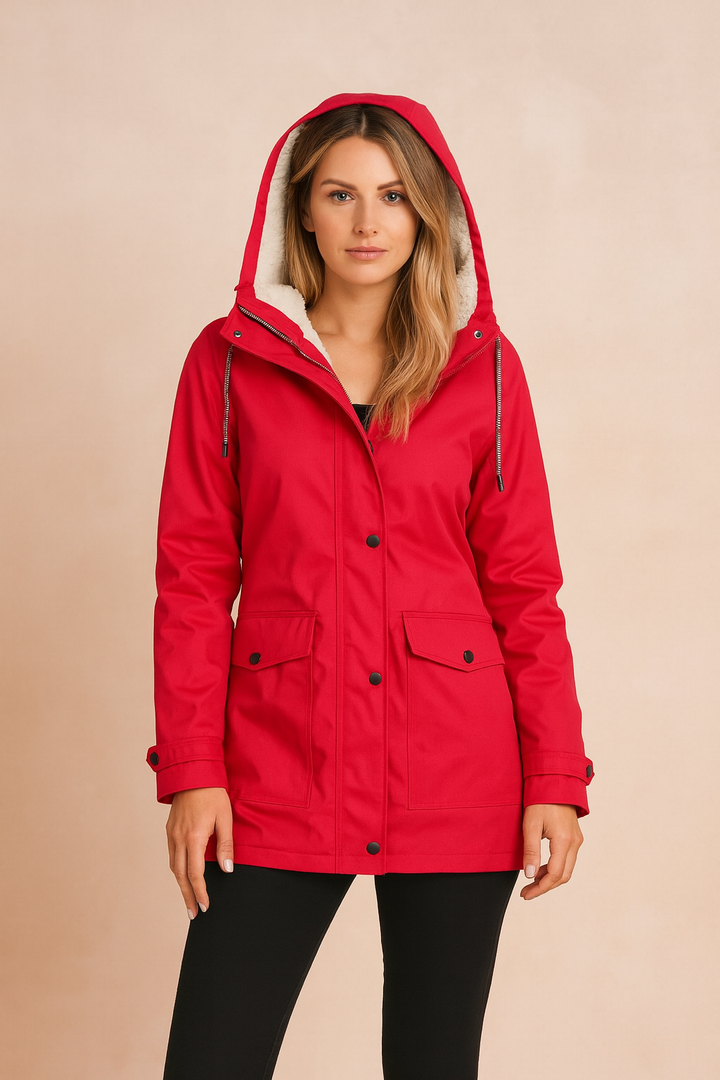 Brooke | Hooded Mid-Length Women’s Utility Jacket