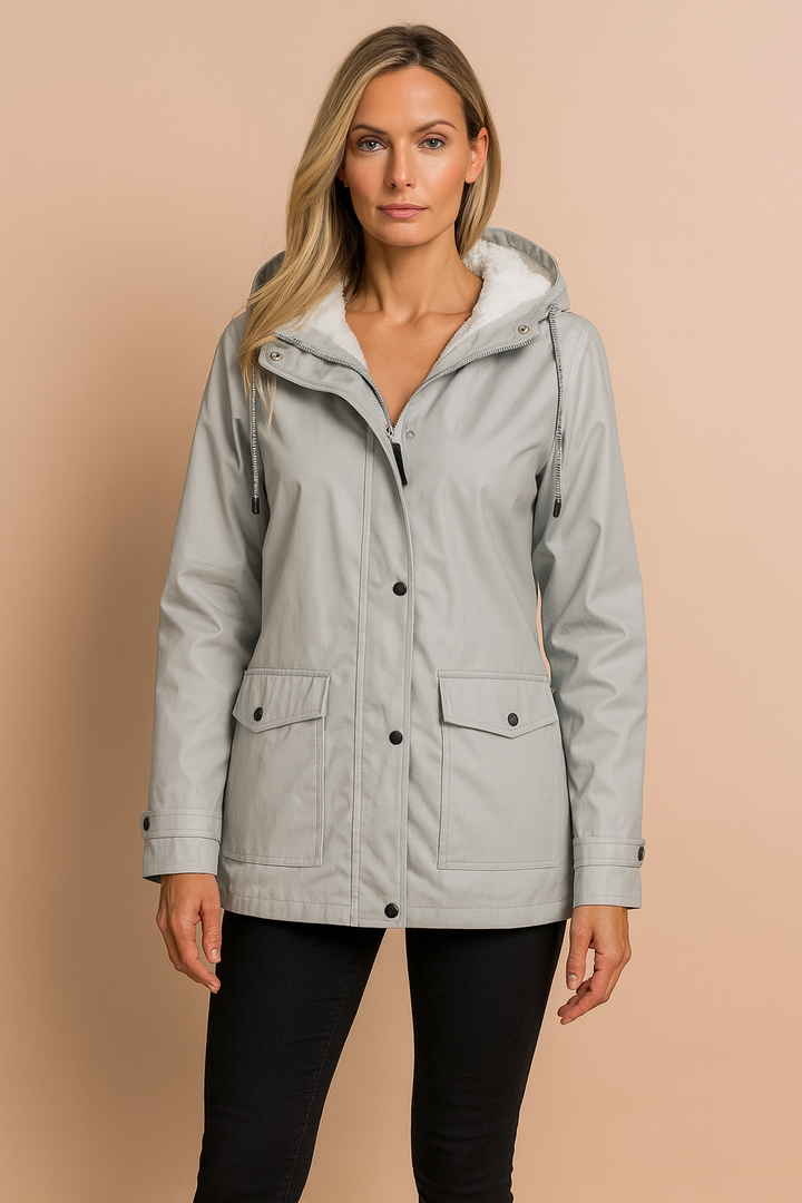 Brooke | Hooded Mid-Length Women’s Utility Jacket