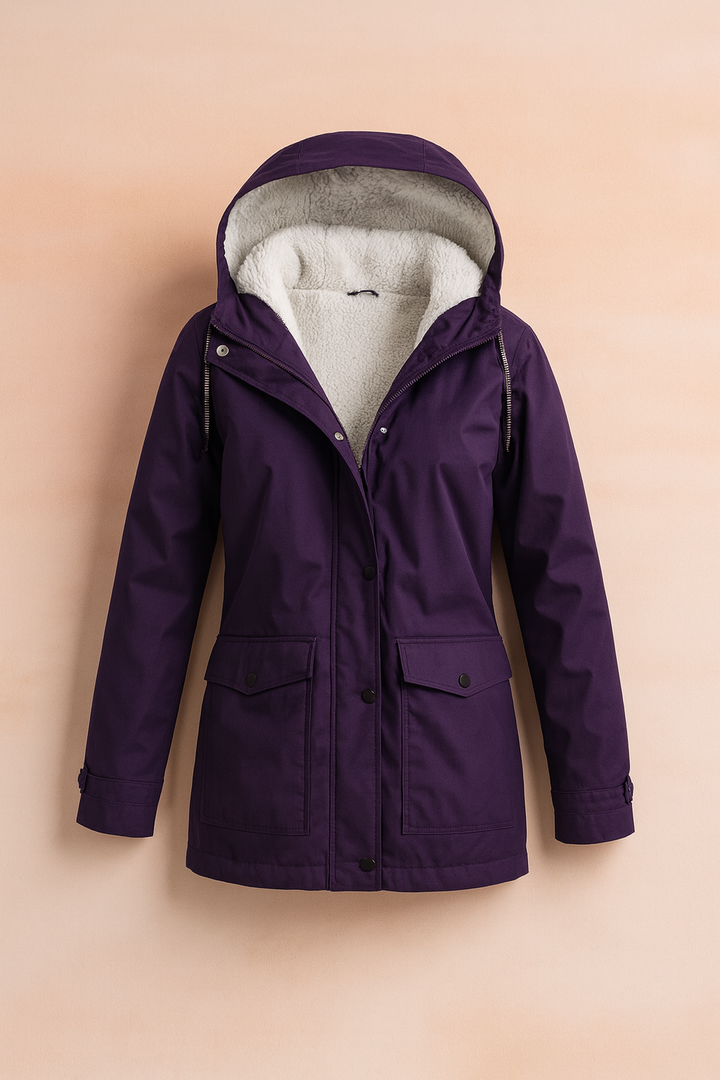 Brooke | Hooded Mid-Length Women’s Utility Jacket