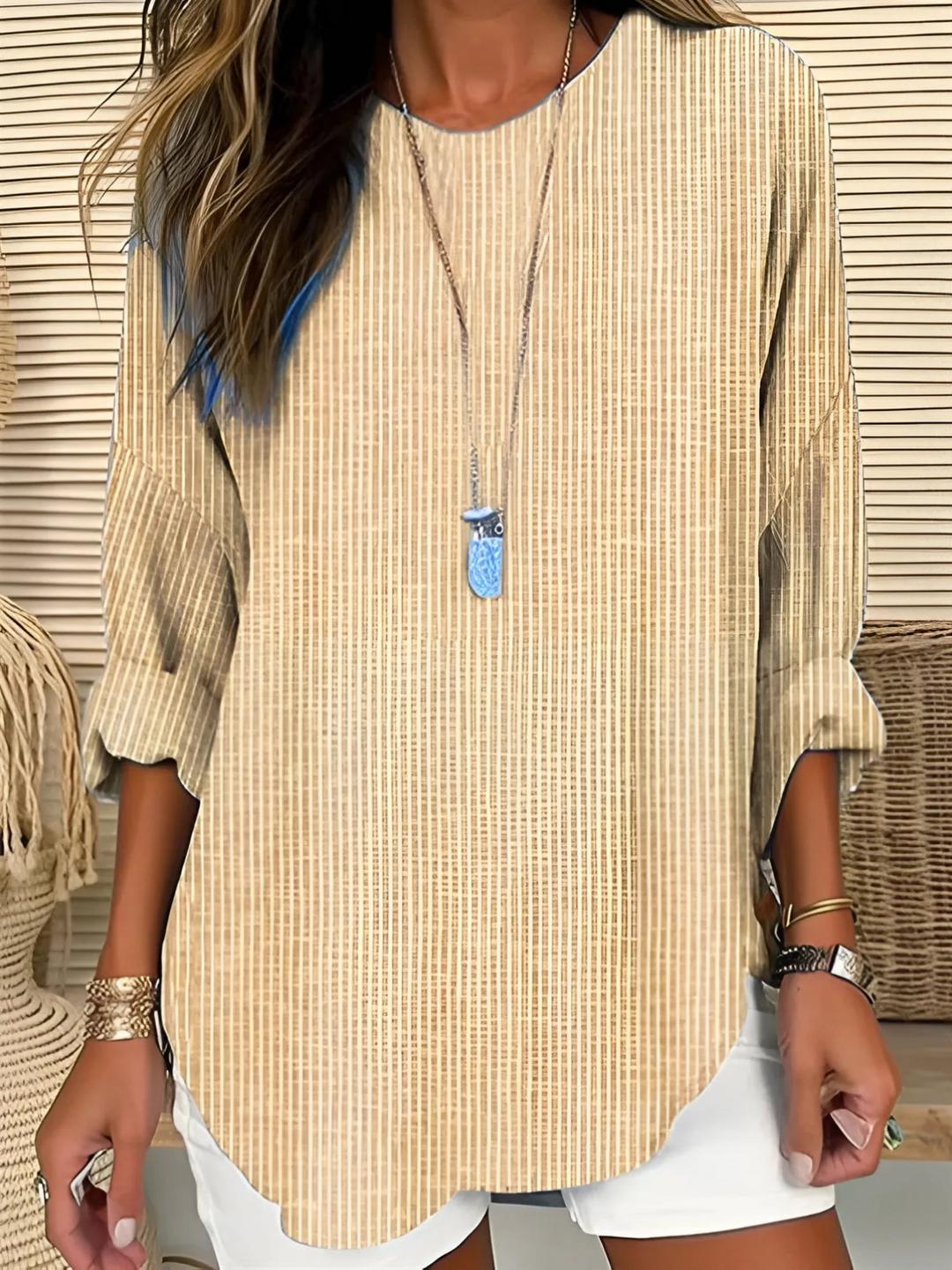 Cecilia™ | Trendy Striped Blouse