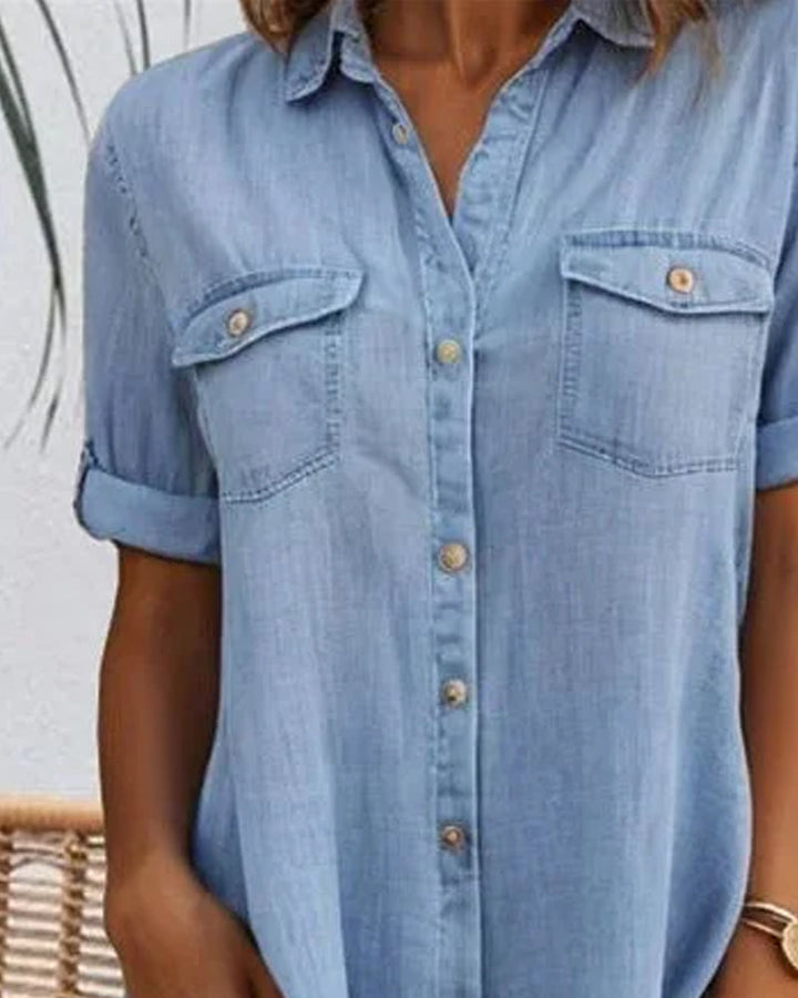 Jennifer™ | Lightweight Denim-look Dress