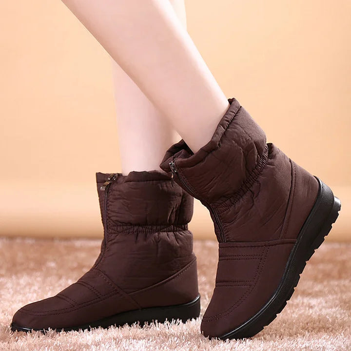 Afonia – Water-Resistant Snow Boots with Zipper