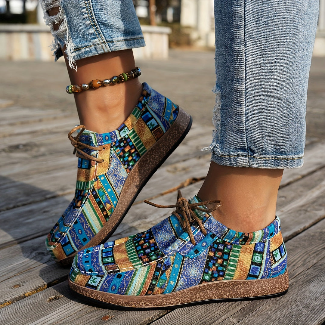 ADELINE – VIVID PATCHWORK COMFORT SNEAKERS