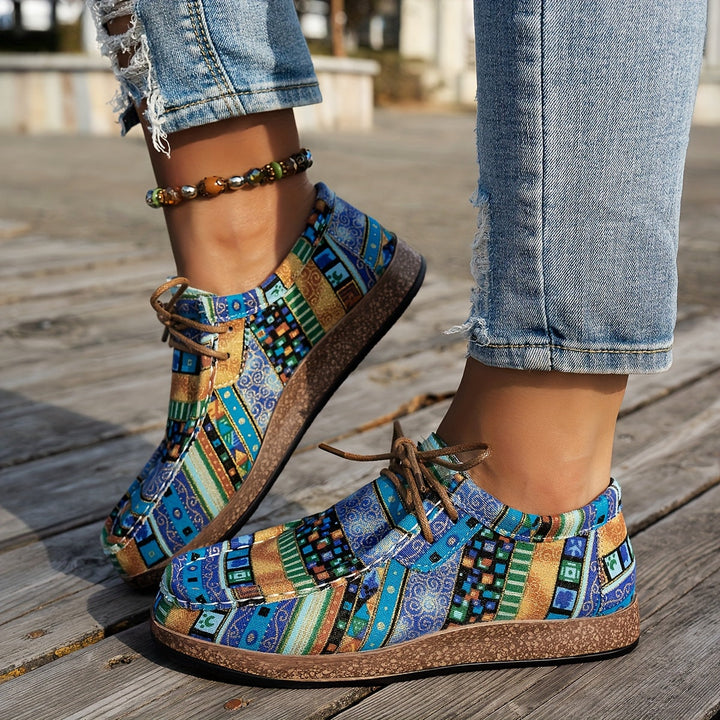 ADELINE – VIVID PATCHWORK COMFORT SNEAKERS