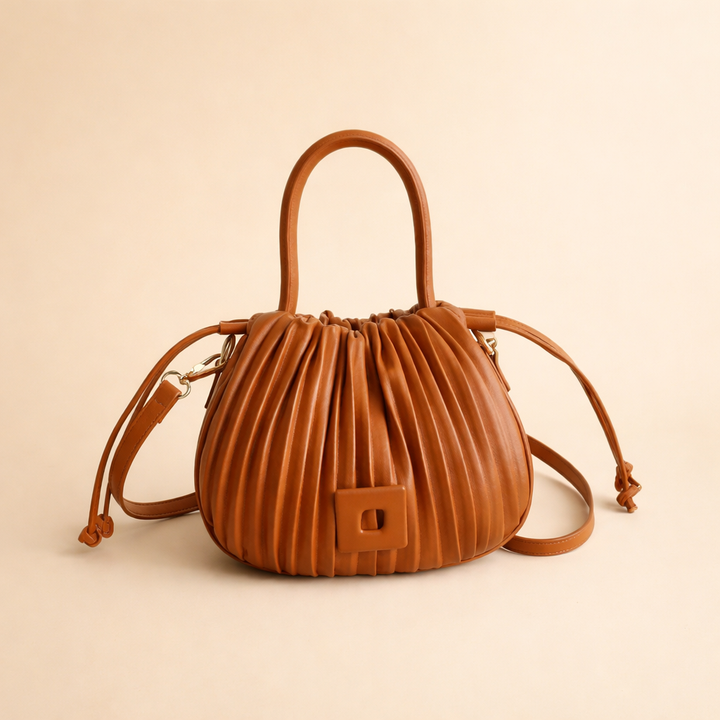 Sienna | Women’s Elegant Pleated Bucket Bag