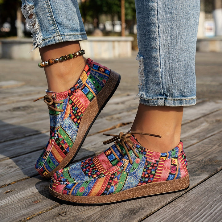 ADELINE – VIVID PATCHWORK COMFORT SNEAKERS