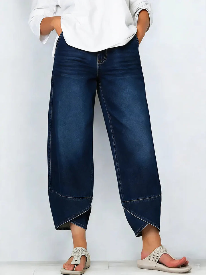 HARPER – MODERN PANTS WITH CROSSED HEM