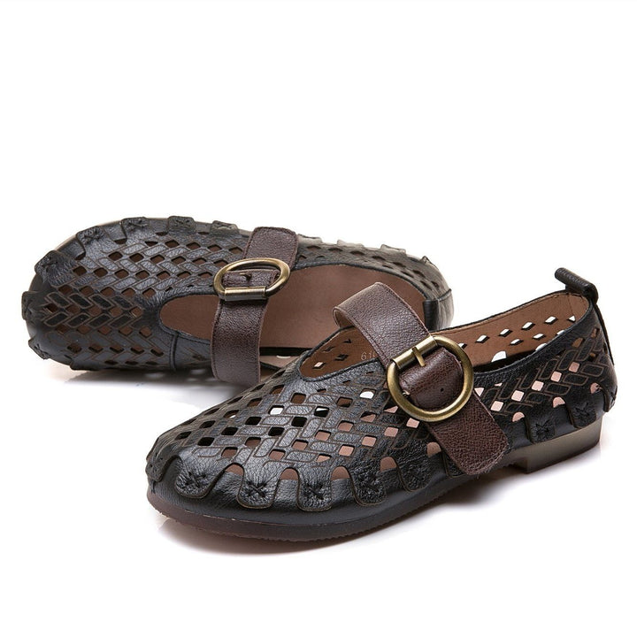 Sienna - Women’s Cow Leather Comfy Flats
