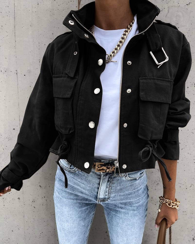 Jacqueline | Women's Cropped Utility Jacket