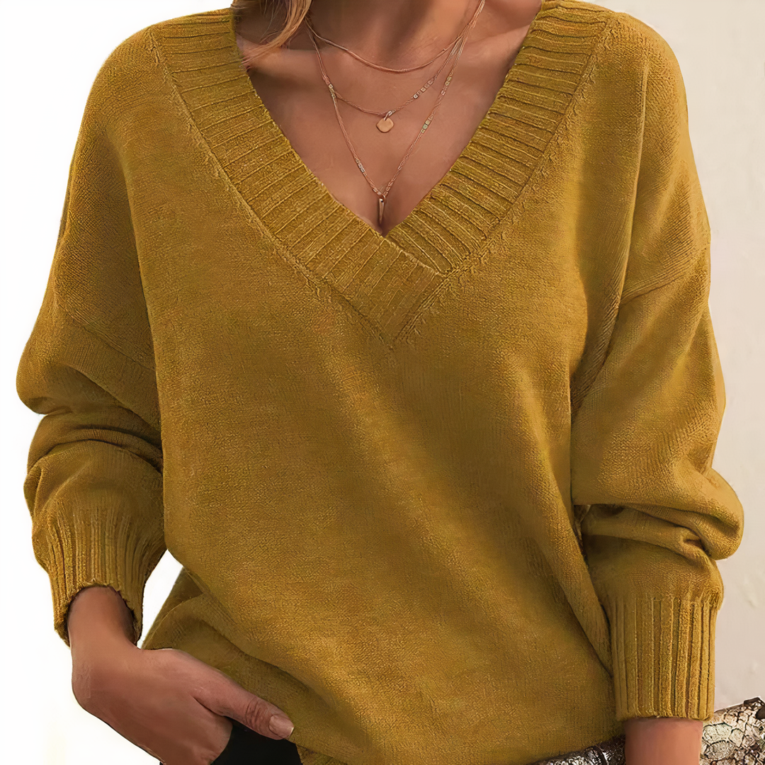 Isabella | V-Neck Cashmere Sweater