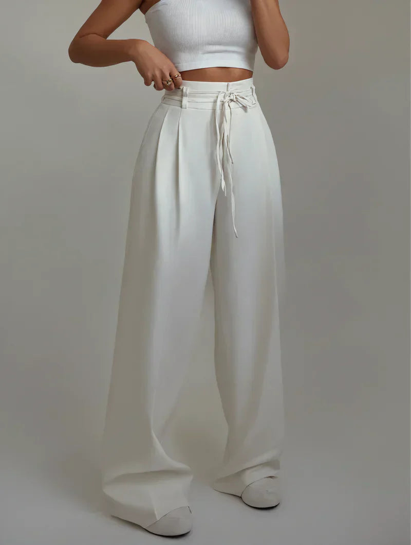 CELEST - WIDE LEG HIGH-RISE PANTS