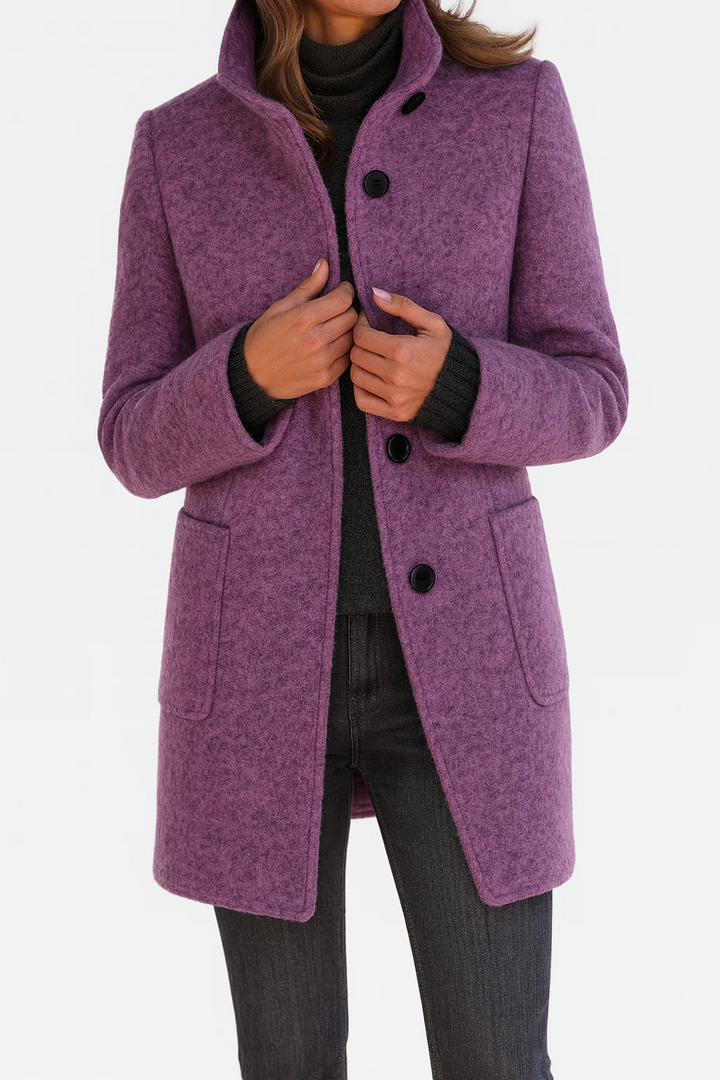 Valentina - Women's Comfortable High Collar Jacket