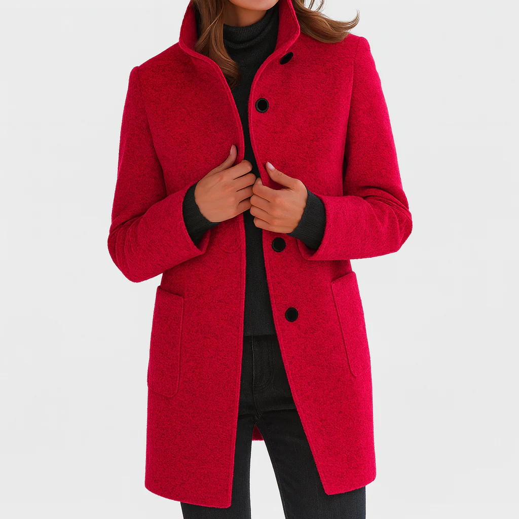 Valentina - Women's Comfortable High Collar Jacket