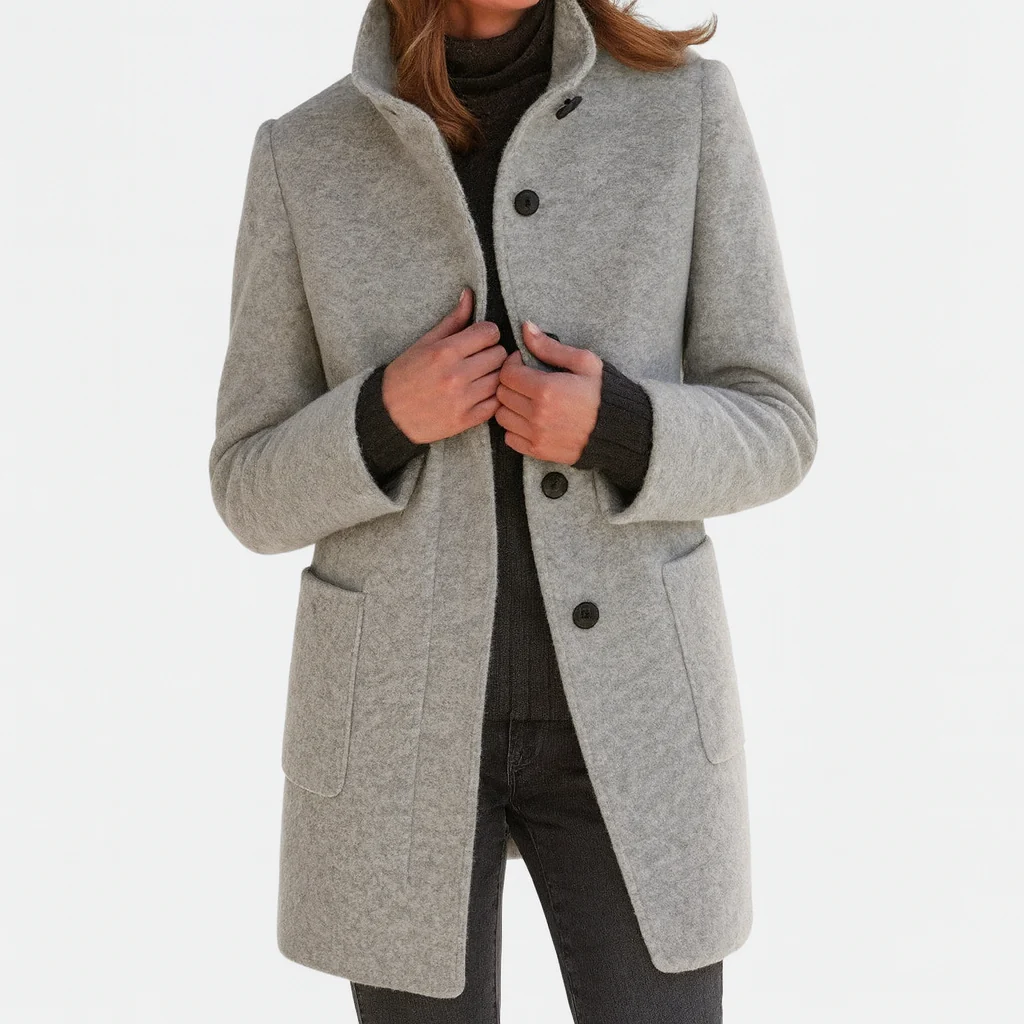 Valentina - Women's Comfortable High Collar Jacket