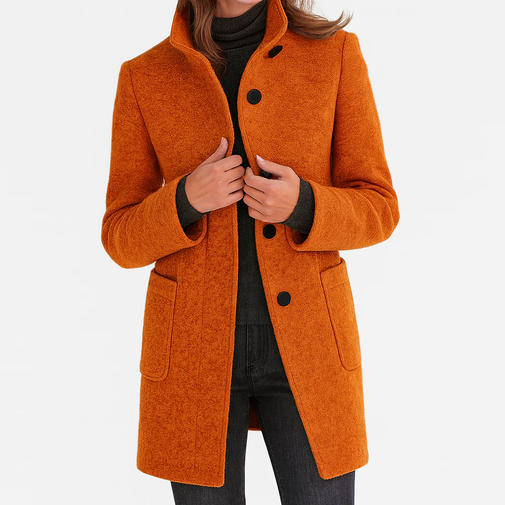Valentina - Women's Comfortable High Collar Jacket