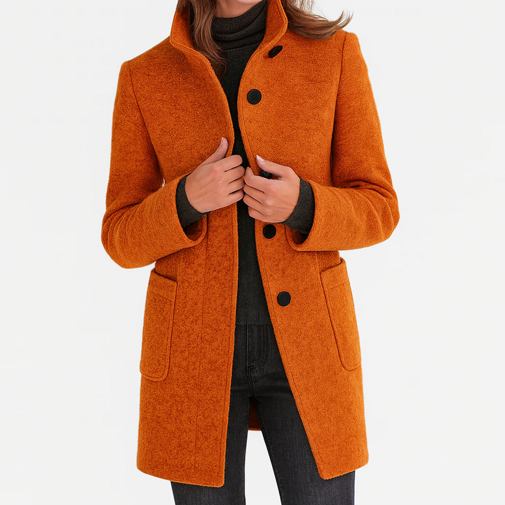 Valentina - Women's Comfortable High Collar Jacket