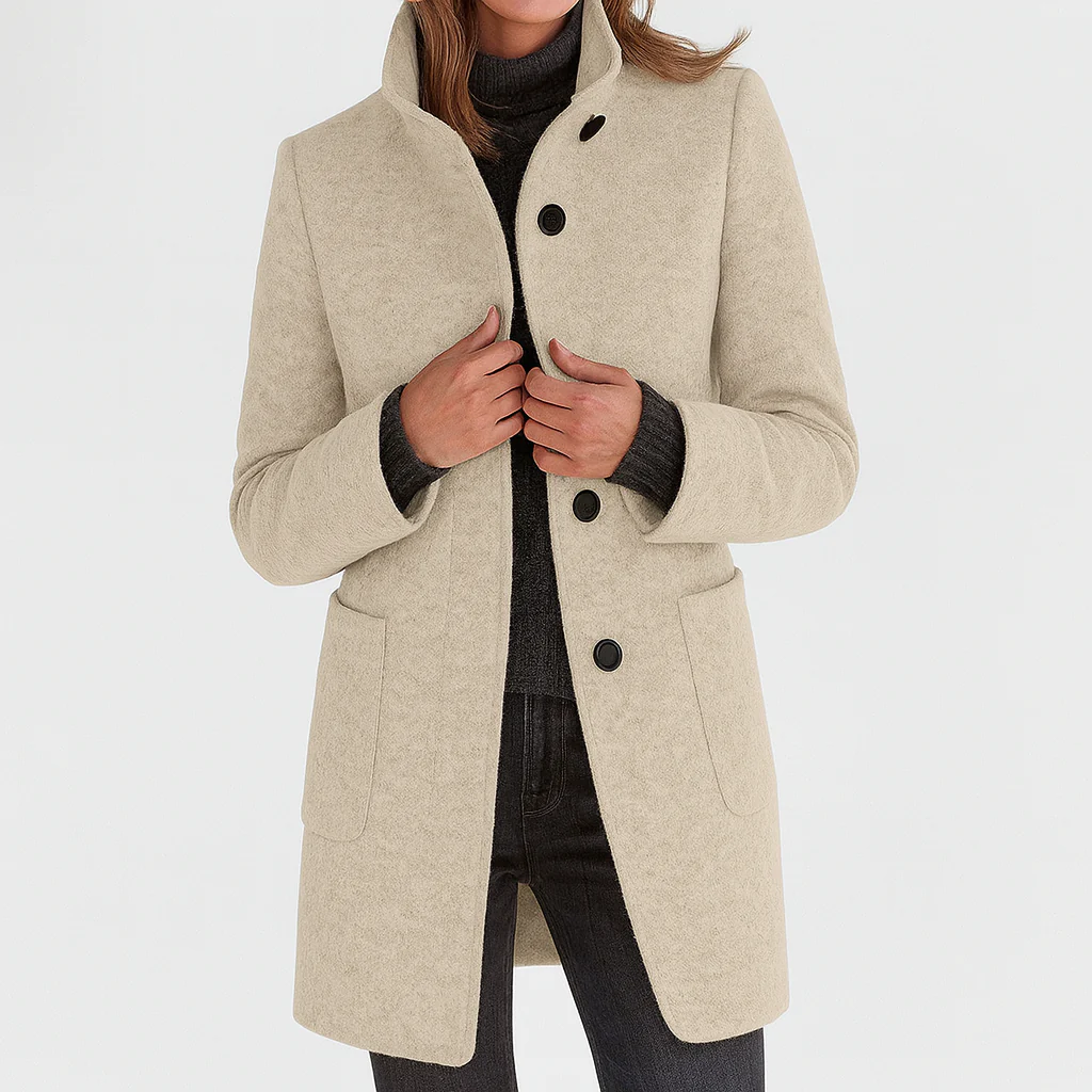 Valentina - Women's Comfortable High Collar Jacket