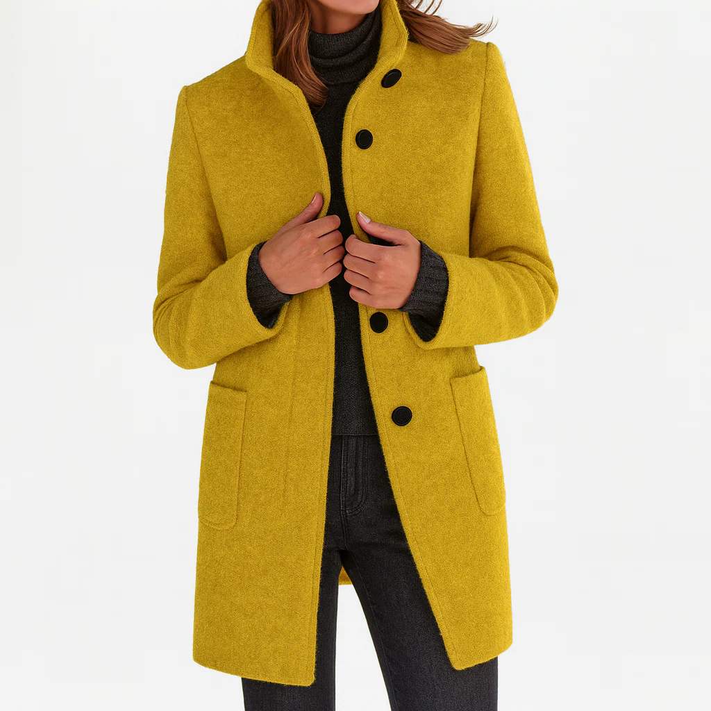 Valentina - Women's Comfortable High Collar Jacket