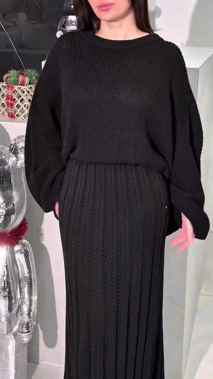 Elegant Knit Two-Piece Set