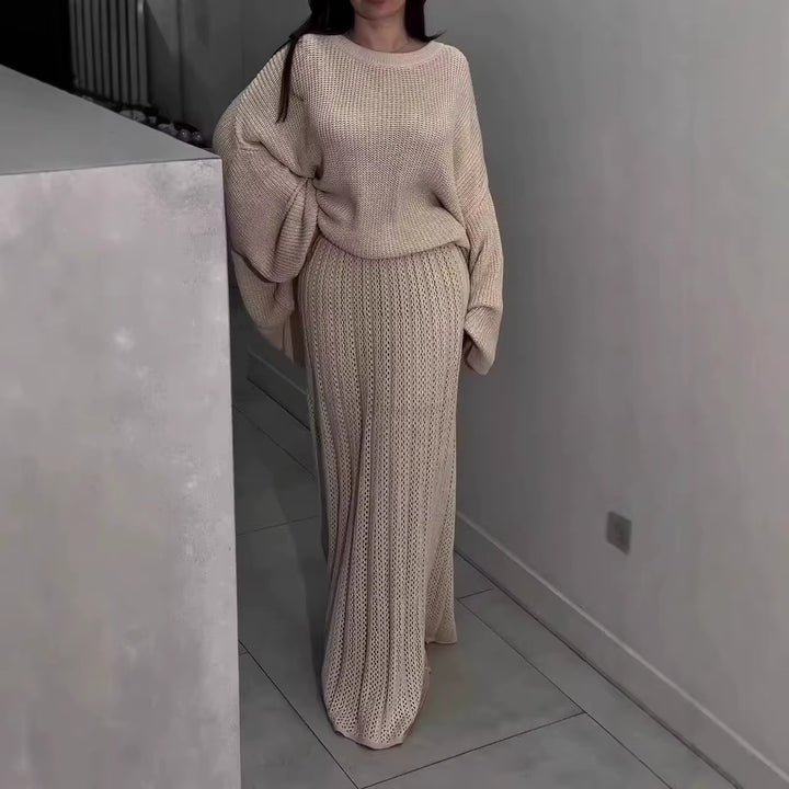 Elegant Knit Two-Piece Set