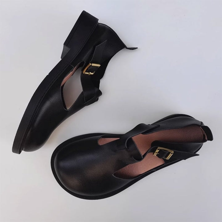 Calla - Timeless Rounded Toe Mary Jane Shoes