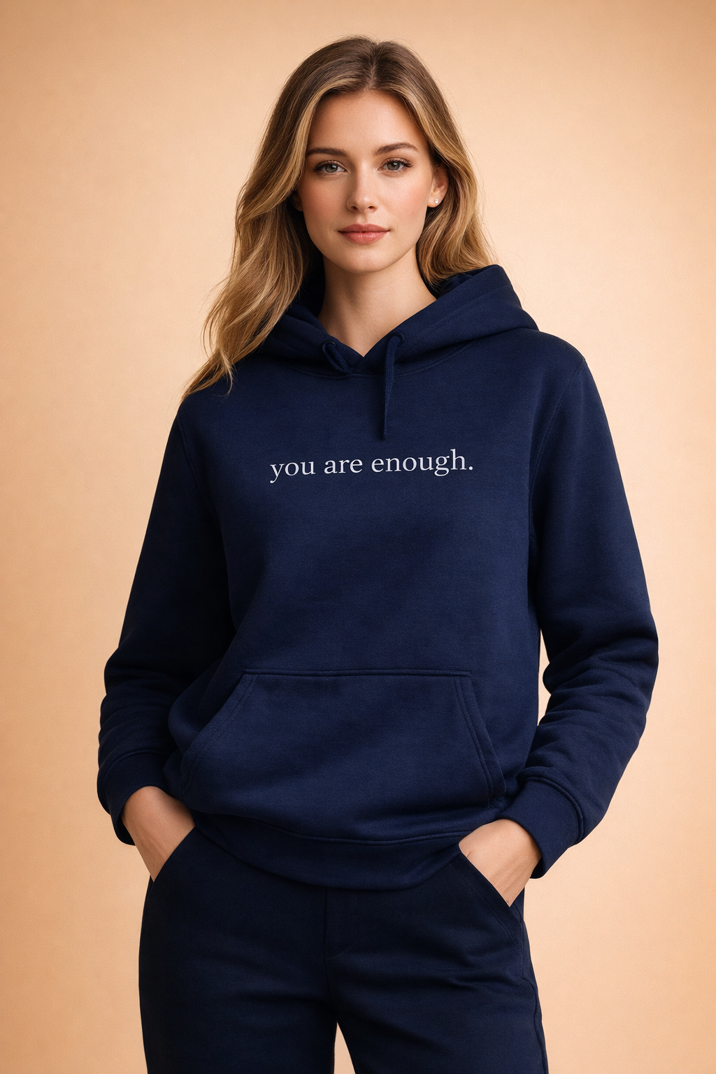 Lena | Oversized hoodie with motivational slogan