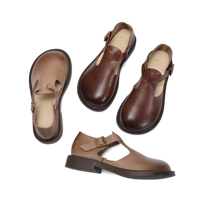 Calla - Timeless Rounded Toe Mary Jane Shoes